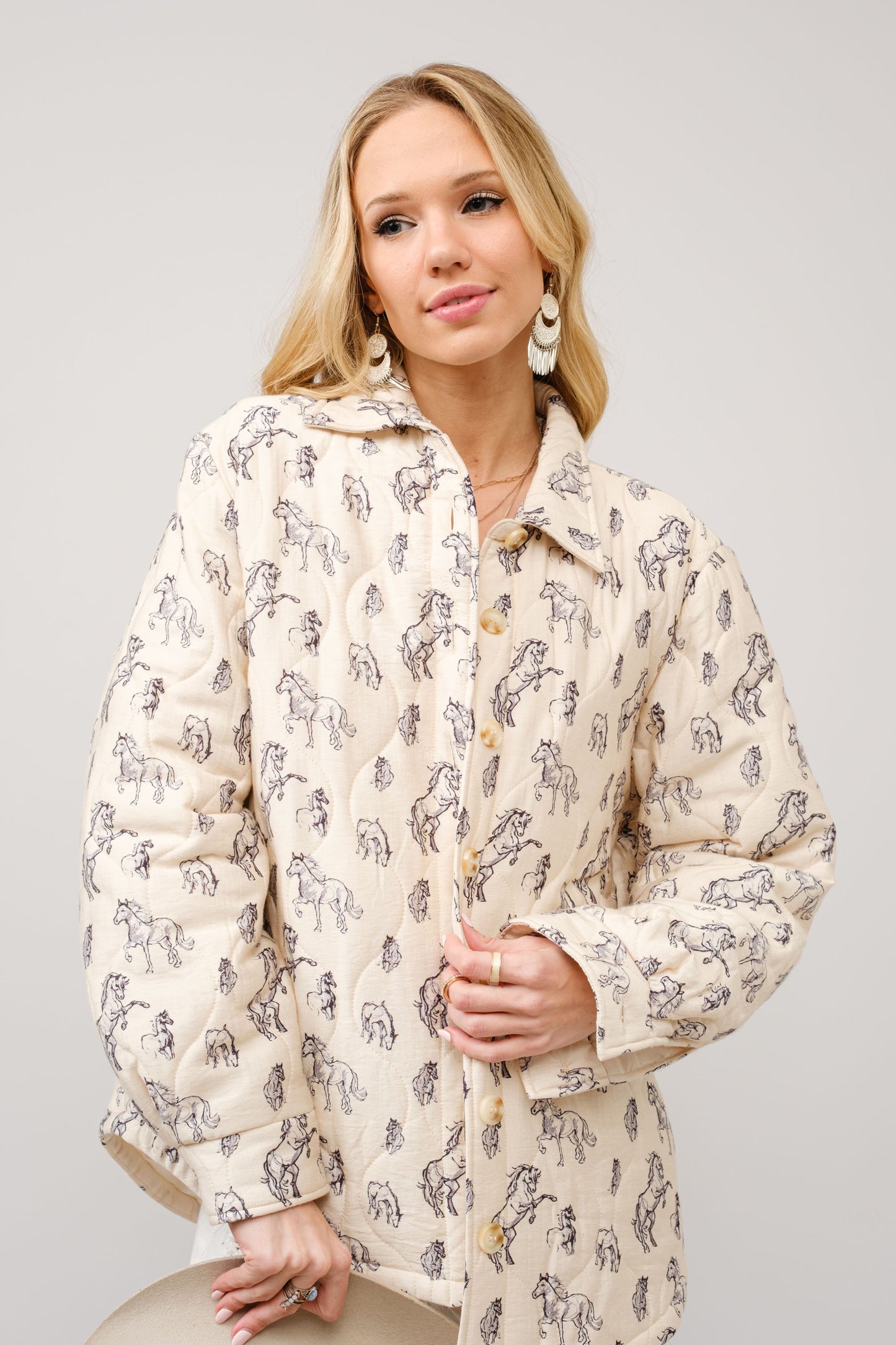 Horse Quilted Jacket