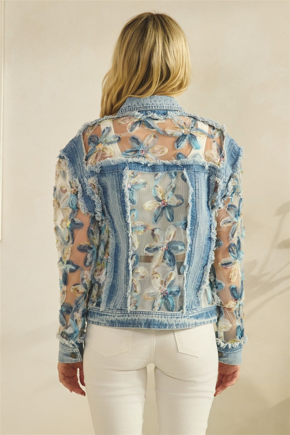 Floral Denim Jacket